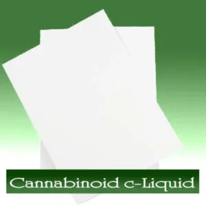 Cannabinoid c-Liquid Spray on Paper