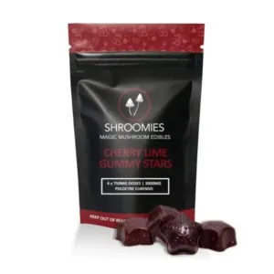 Shroomies Cherry Lime Gummy Stars – 3000MG